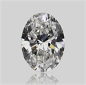 Natural Diamond 0.38 Carats, Oval with  Cut, F Color, VVS2 Clarity and Certified by GIA