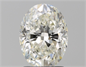 Natural Diamond 2.01 Carats, Oval with  Cut, J Color, SI2 Clarity and Certified by GIA