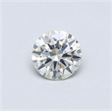 Natural Diamond 0.41 Carats, Round with Excellent Cut, J Color, I1 Clarity and Certified by GIA
