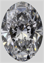 Natural Diamond 0.50 Carats, Oval with  Cut, D Color, SI1 Clarity and Certified by GIA