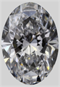 Natural Diamond 0.50 Carats, Oval with  Cut, D Color, SI1 Clarity and Certified by GIA