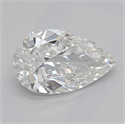 Natural Diamond 0.90 Carats, Pear with  Cut, G Color, SI1 Clarity and Certified by GIA