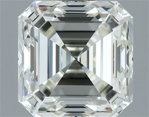 Picture of Natural Diamond 2.10 Carats, Asscher with  Cut, J Color, VVS1 Clarity and Certified by IGI