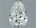 Natural Diamond 0.51 Carats, Pear with  Cut, G Color, VVS1 Clarity and Certified by GIA