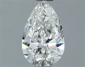 Picture of Natural Diamond 0.51 Carats, Pear with  Cut, G Color, VVS1 Clarity and Certified by GIA