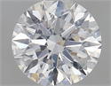 Natural Diamond 0.70 Carats, Round with Excellent Cut, D Color, SI2 Clarity and Certified by GIA