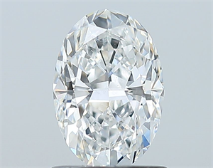 Picture of Natural Diamond 1.01 Carats, Oval with  Cut, E Color, SI1 Clarity and Certified by GIA