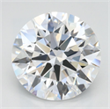 Lab Grown Diamond 3.02 Carats, Round with Ideal Cut, D Color, IF Clarity and Certified by IGI