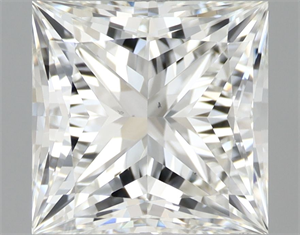 Foto Diamante Natural 1.52 quilates, Princesa , Color H, claridad VS2 y certificado GIA de