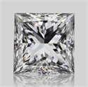 Natural Diamond 0.90 Carats, Princess with  Cut, F Color, VS2 Clarity and Certified by GIA