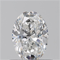 Natural Diamond 0.52 Carats, Oval with  Cut, E Color, VVS1 Clarity and Certified by GIA