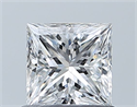 Natural Diamond 0.70 Carats, Princess with  Cut, D Color, VS2 Clarity and Certified by GIA