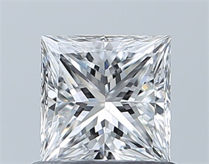 Picture of Natural Diamond 0.70 Carats, Princess with  Cut, D Color, VS2 Clarity and Certified by GIA