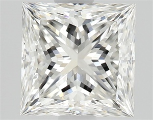 Picture of Natural Diamond 1.14 Carats, Princess with  Cut, H Color, VVS2 Clarity and Certified by GIA