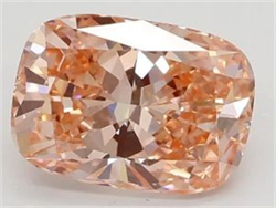 Picture of Lab Grown Diamond 1.70 Carats, Cushion with  Cut, Fancy Intense Pink Color, VS1 Clarity and Certified by IGI
