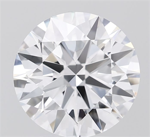 Picture of Lab Grown Diamond 3.03 Carats, Round with Ideal Cut, D Color, VVS1 Clarity and Certified by IGI