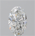 Natural Diamond 1.01 Carats, Oval with  Cut, G Color, SI2 Clarity and Certified by GIA