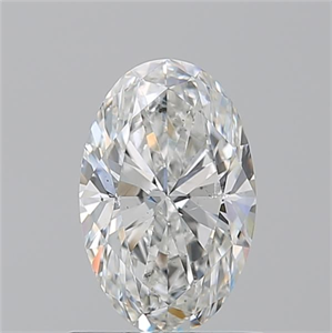 Picture of Natural Diamond 1.01 Carats, Oval with  Cut, G Color, SI2 Clarity and Certified by GIA