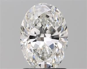 Picture of Natural Diamond 1.51 Carats, Oval with  Cut, G Color, VVS2 Clarity and Certified by GIA