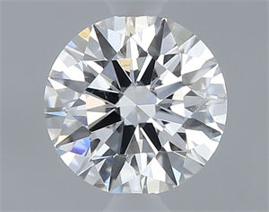 Picture of Natural Diamond 0.40 Carats, Round with Excellent Cut, D Color, SI1 Clarity and Certified by GIA