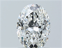 Natural Diamond 1.01 Carats, Oval with  Cut, G Color, SI1 Clarity and Certified by GIA