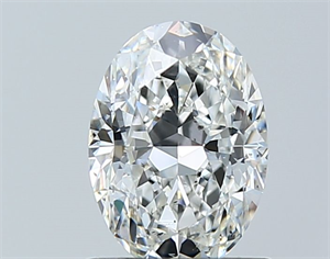 Picture of Natural Diamond 1.01 Carats, Oval with  Cut, G Color, SI1 Clarity and Certified by GIA
