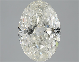 Foto Diamante Natural 3.51 quilates, Ovalado , Color J, claridad SI2 y certificado IGI de