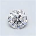 Natural Diamond 0.71 Carats, Round with Very Good Cut, G Color, I2 Clarity and Certified by GIA