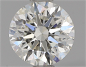 Natural Diamond 1.01 Carats, Round with Excellent Cut, I Color, VS2 Clarity and Certified by GIA