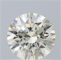 Natural Diamond 0.92 Carats, Round with Excellent Cut, K Color, VS2 Clarity and Certified by IGI