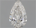 Natural Diamond 0.40 Carats, Pear with  Cut, F Color, I1 Clarity and Certified by GIA