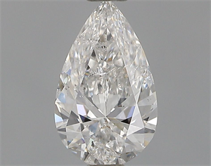 Picture of Natural Diamond 0.40 Carats, Pear with  Cut, F Color, I1 Clarity and Certified by GIA