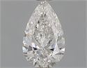 Natural Diamond 0.40 Carats, Pear with  Cut, F Color, I1 Clarity and Certified by GIA