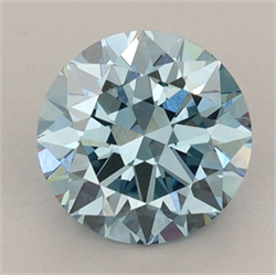 Picture of Lab Grown Diamond 1.78 Carats, Round with Excellent Cut, Fancy Vivid Blue Color, VS1 Clarity and Certified by IGI