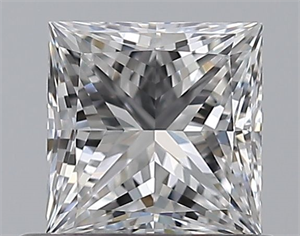 Picture of Natural Diamond 0.70 Carats, Princess with  Cut, E Color, VVS1 Clarity and Certified by GIA