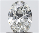 Natural Diamond 0.54 Carats, Oval with  Cut, G Color, IF Clarity and Certified by IGI
