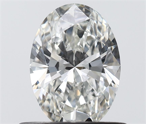 Picture of Natural Diamond 0.54 Carats, Oval with  Cut, G Color, IF Clarity and Certified by IGI