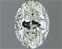 Natural Diamond 1.02 Carats, Oval with  Cut, J Color, VS1 Clarity and Certified by IGI