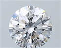 Natural Diamond 0.70 Carats, Round with Excellent Cut, D Color, IF Clarity and Certified by GIA