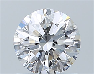 Picture of Natural Diamond 0.70 Carats, Round with Excellent Cut, D Color, IF Clarity and Certified by GIA