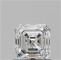 Natural Diamond 0.92 Carats, Asscher with  Cut, H Color, VVS1 Clarity and Certified by GIA