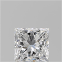 Natural Diamond 1.05 Carats, Princess with  Cut, E Color, VVS2 Clarity and Certified by GIA