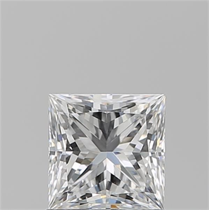 Picture of Natural Diamond 1.05 Carats, Princess with  Cut, E Color, VVS2 Clarity and Certified by GIA