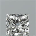Natural Diamond 0.44 Carats, Princess with  Cut, G Color, VS1 Clarity and Certified by GIA