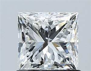Picture of Natural Diamond 1.00 Carats, Princess with  Cut, G Color, SI2 Clarity and Certified by GIA