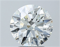 Natural Diamond 2.70 Carats, Round with Excellent Cut, H Color, VVS2 Clarity and Certified by IGI