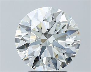 Picture of Natural Diamond 2.70 Carats, Round with Excellent Cut, H Color, VVS2 Clarity and Certified by IGI