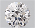 Natural Diamond 0.41 Carats, Round with Excellent Cut, F Color, IF Clarity and Certified by GIA