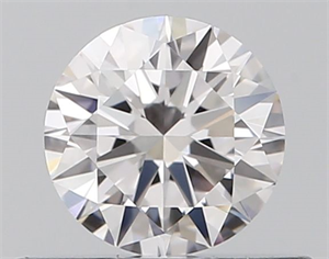 Picture of Natural Diamond 0.41 Carats, Round with Excellent Cut, F Color, IF Clarity and Certified by GIA
