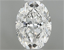 Natural Diamond 0.30 Carats, Oval with  Cut, G Color, VVS1 Clarity and Certified by GIA